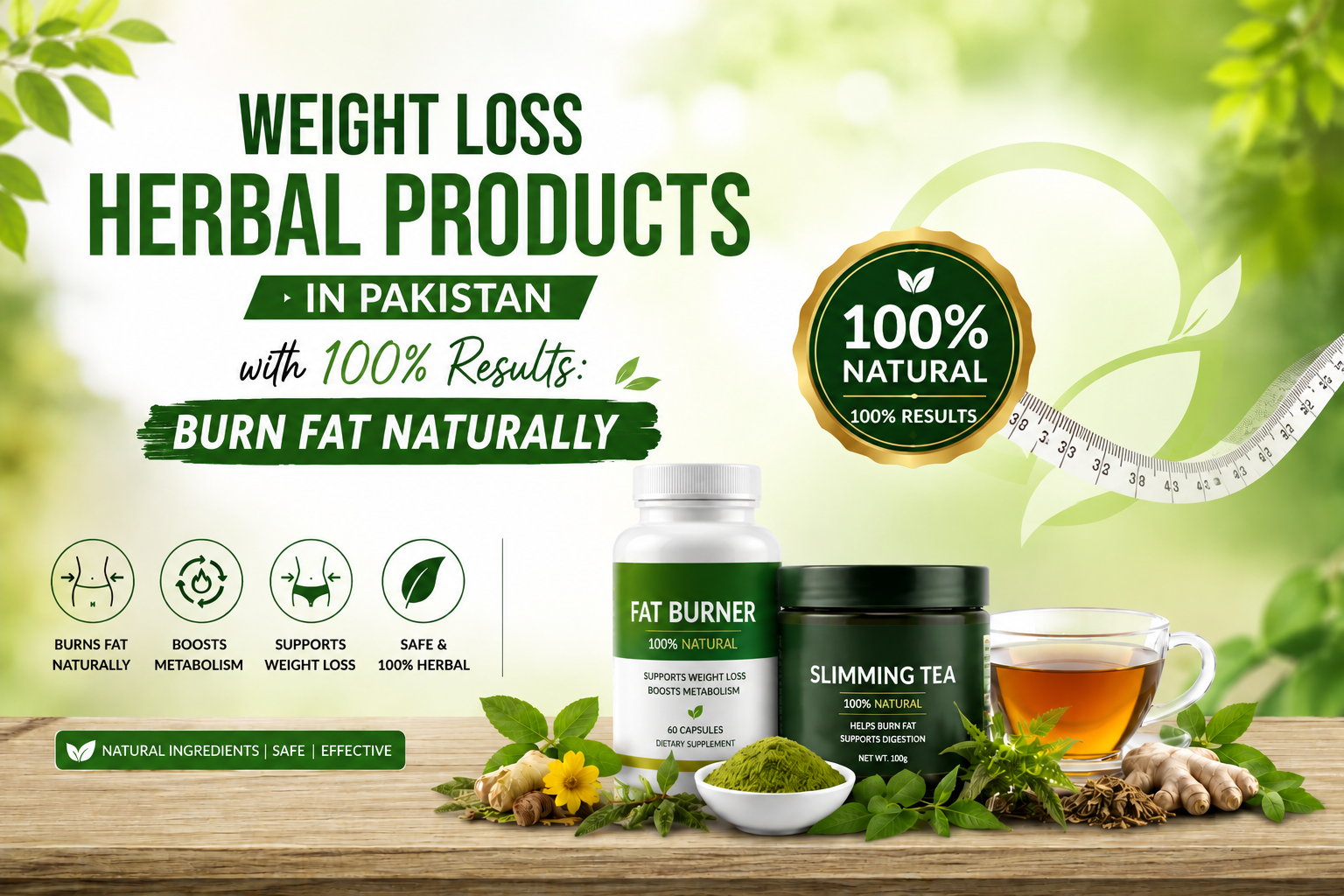 Weight Loss Herbal Products in Pakistan with 100% Results: Burn Fat Naturally