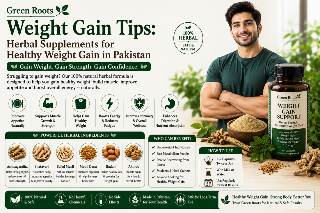 Weight Gain Tips: Herbal Supplements for Healthy Weight Gain in Pakistan