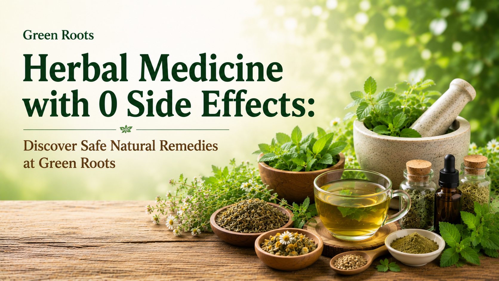 Herbal Medicine with 0 Side Effects: Discover Safe Natural Remedies at Green Roots