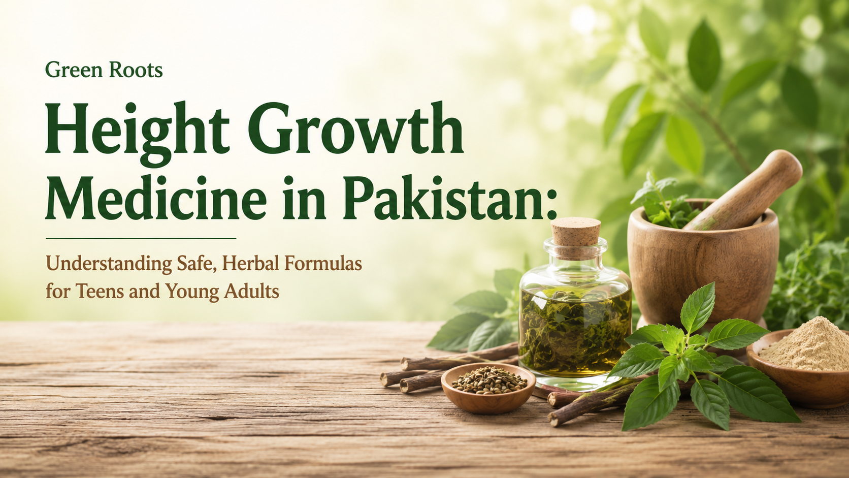 Height Growth Medicine in Pakistan: Understanding Safe, Herbal Formulas for Teens and Young Adults