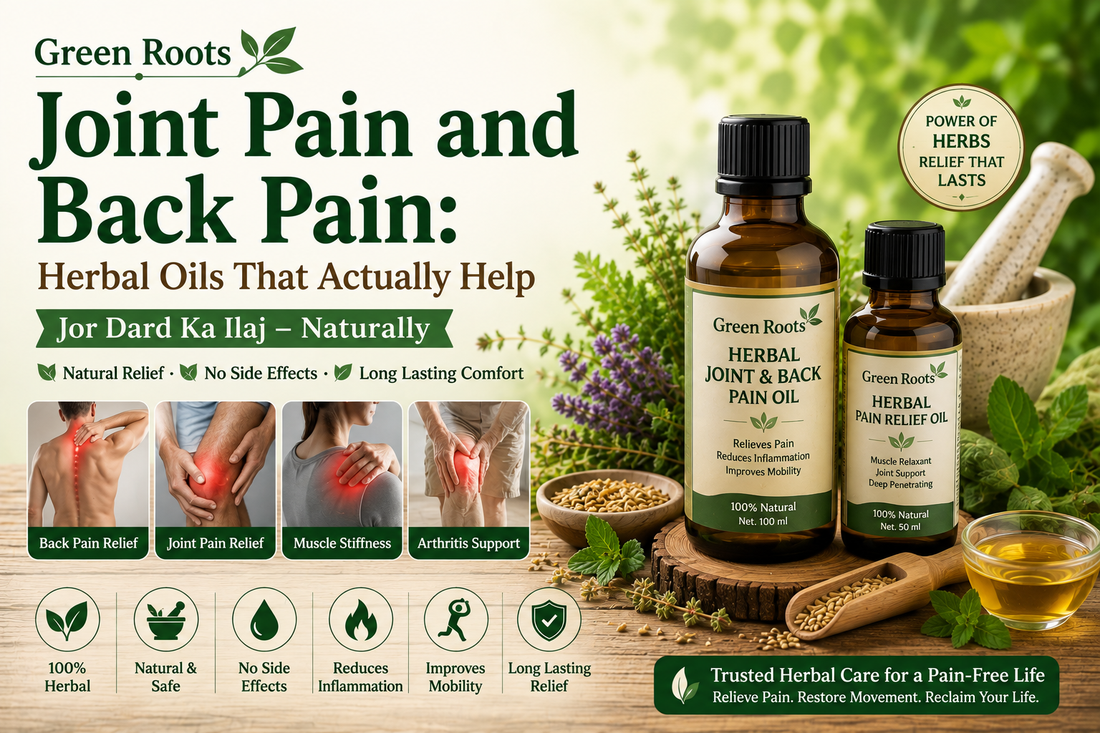 Joint Pain and Back Pain: Herbal Oils That Actually Help (Jor Dard Ka Ilaj)