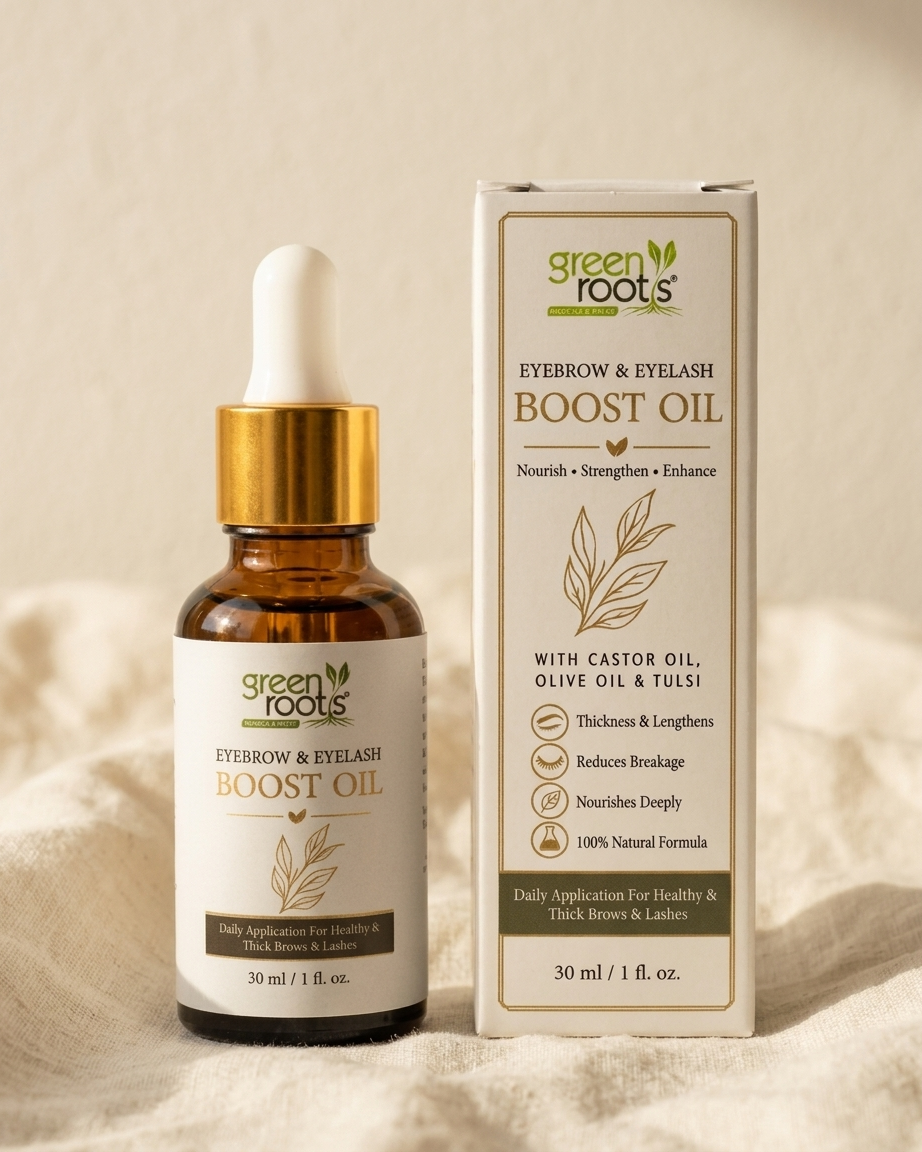 Green Roots Eyebrow & Eyelash Boost Oil