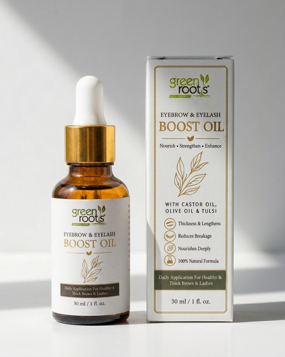 Green Roots Eyebrow & Eyelash Boost Oil