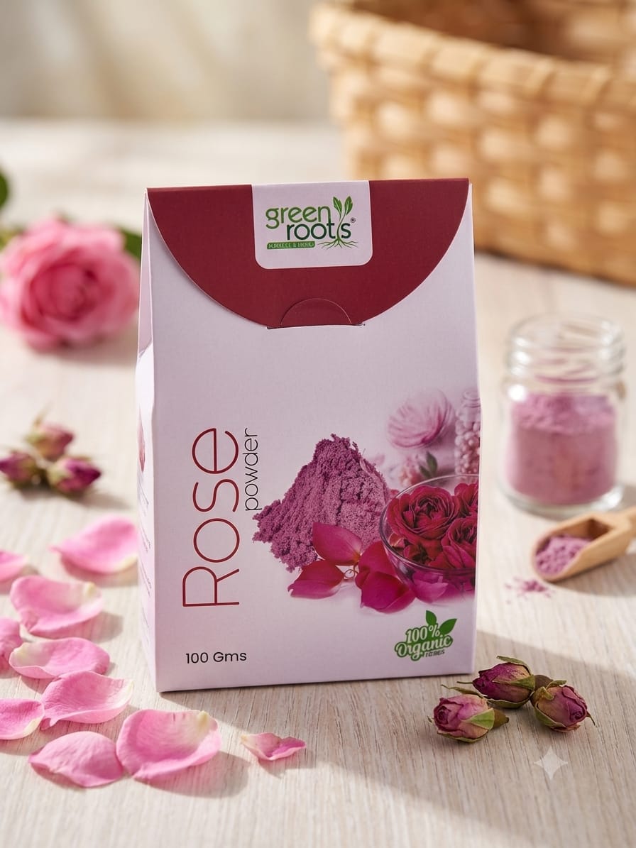 Green Roots Pure Rose Powder (100 Gms)