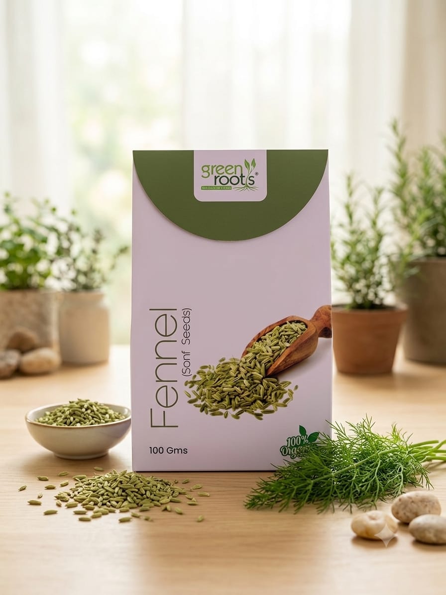 Green Roots Fennel (Sonf Seeds) – 100g