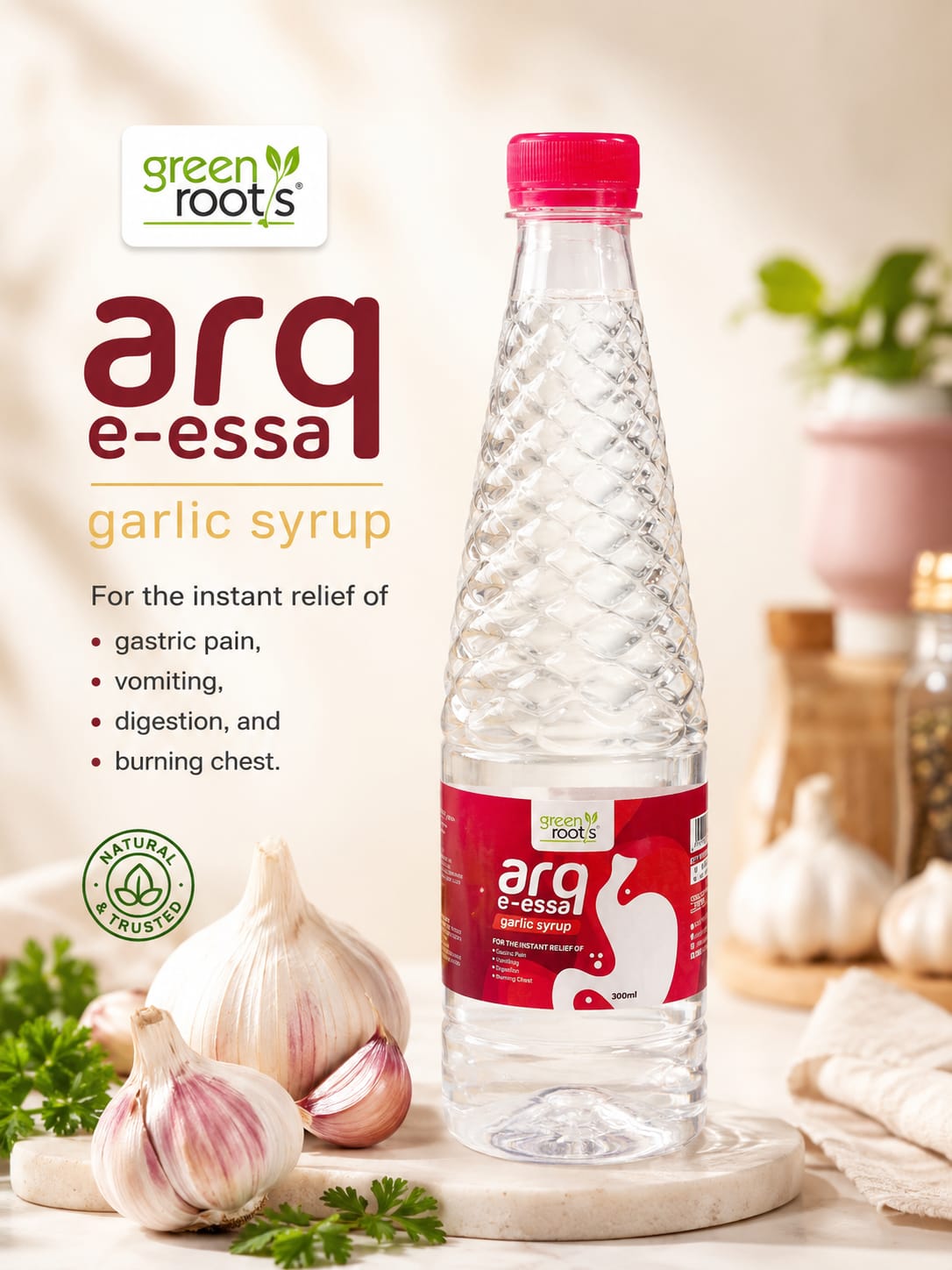Green Roots Arq e Essa (white) 800ml