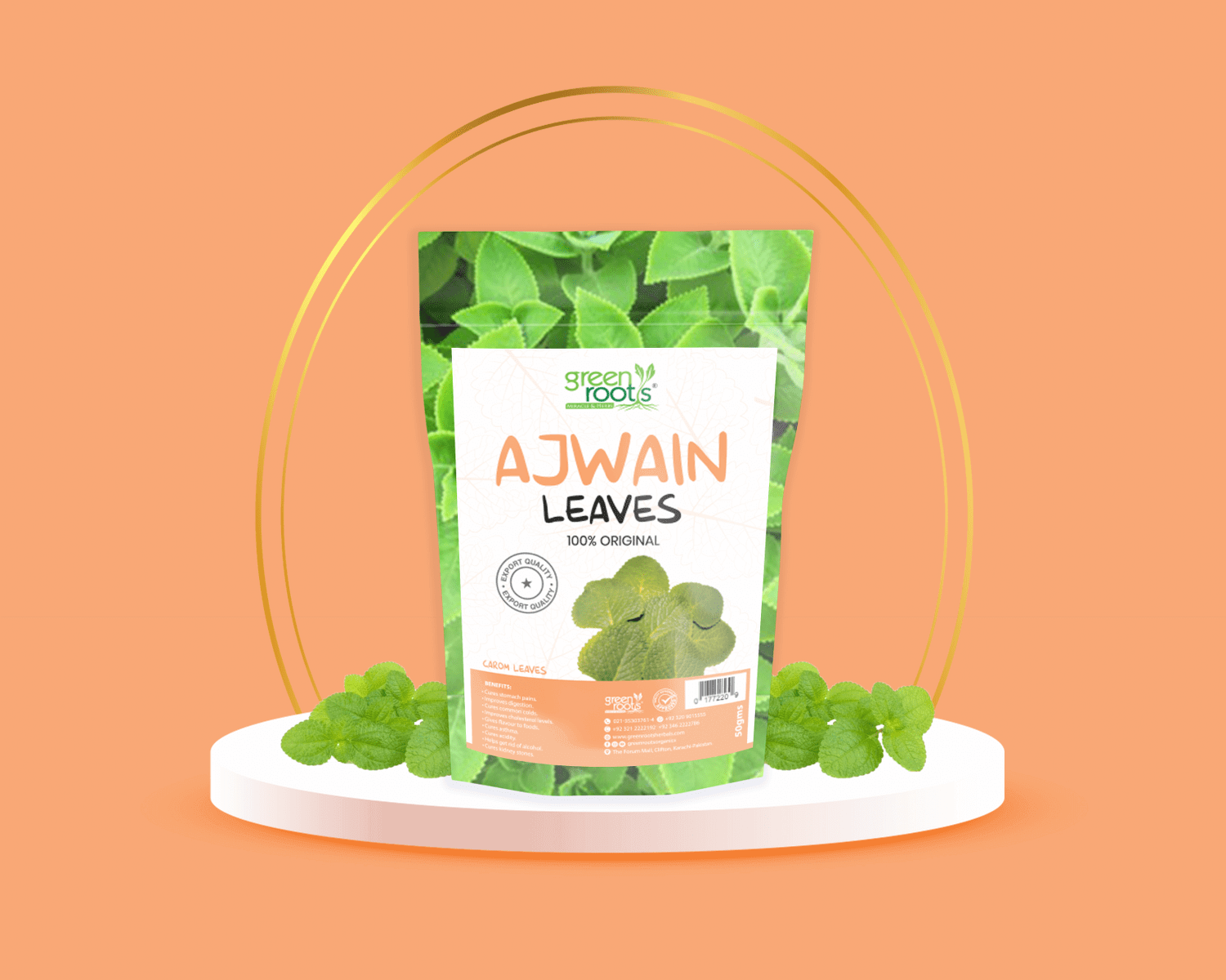 Ajwain (Carom) Leaves