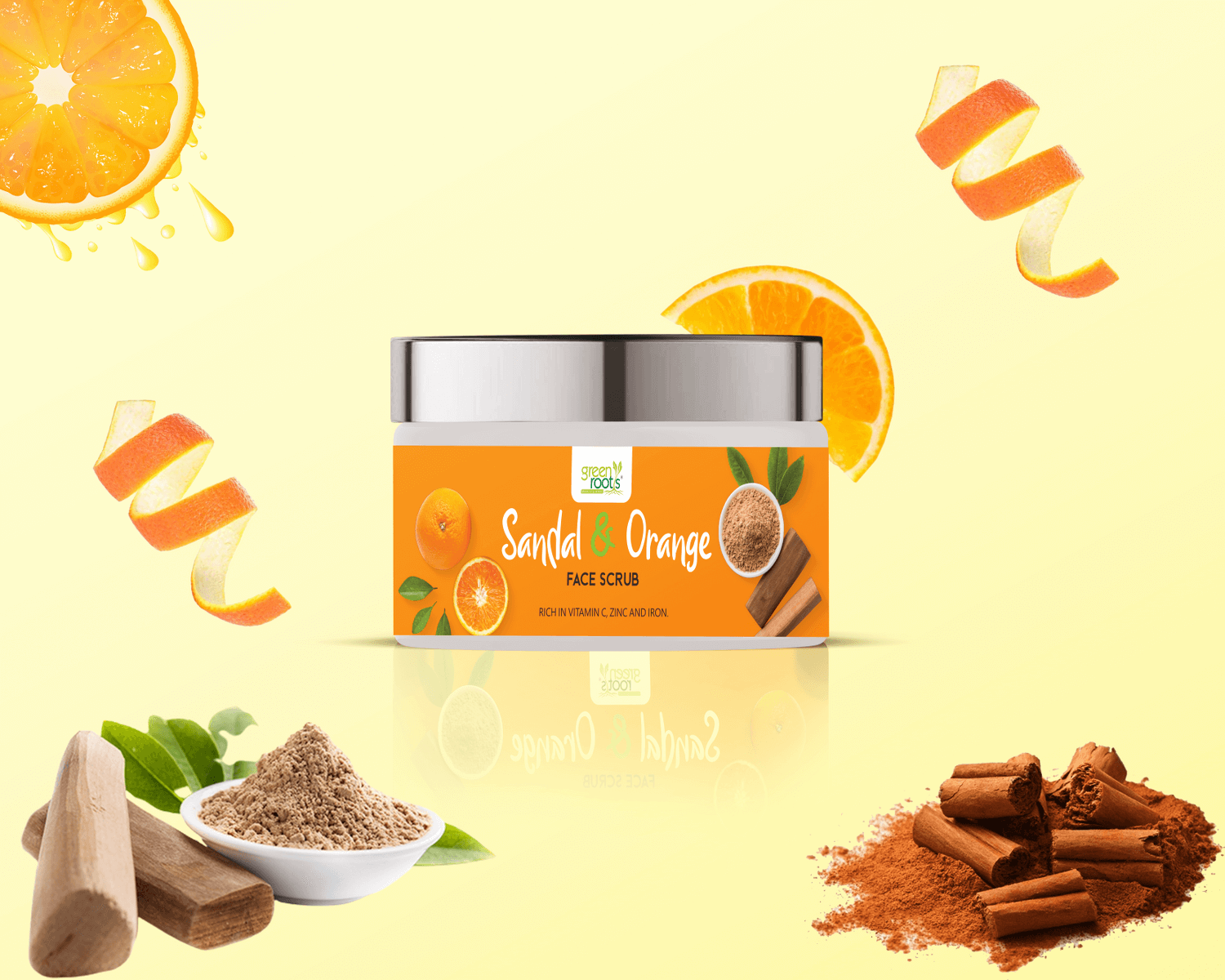 Sandal Orange Scrub